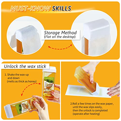 Wax Roller Kit for Hair Removal and Sensitive Skin