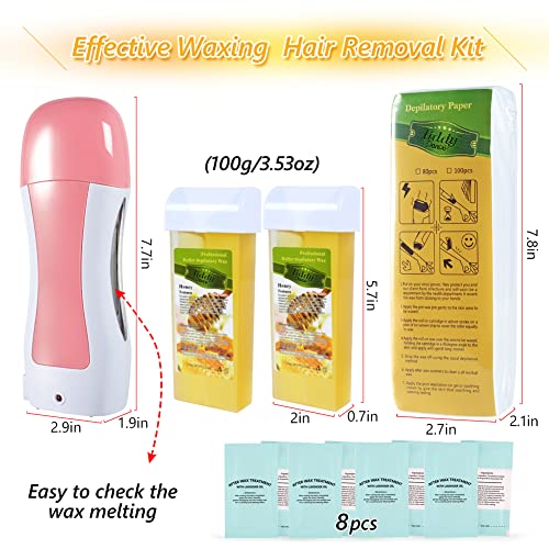 Wax Roller Kit for Hair Removal and Sensitive Skin