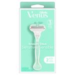 Venus Smooth Sensitive Razor Handle and 2 Blades