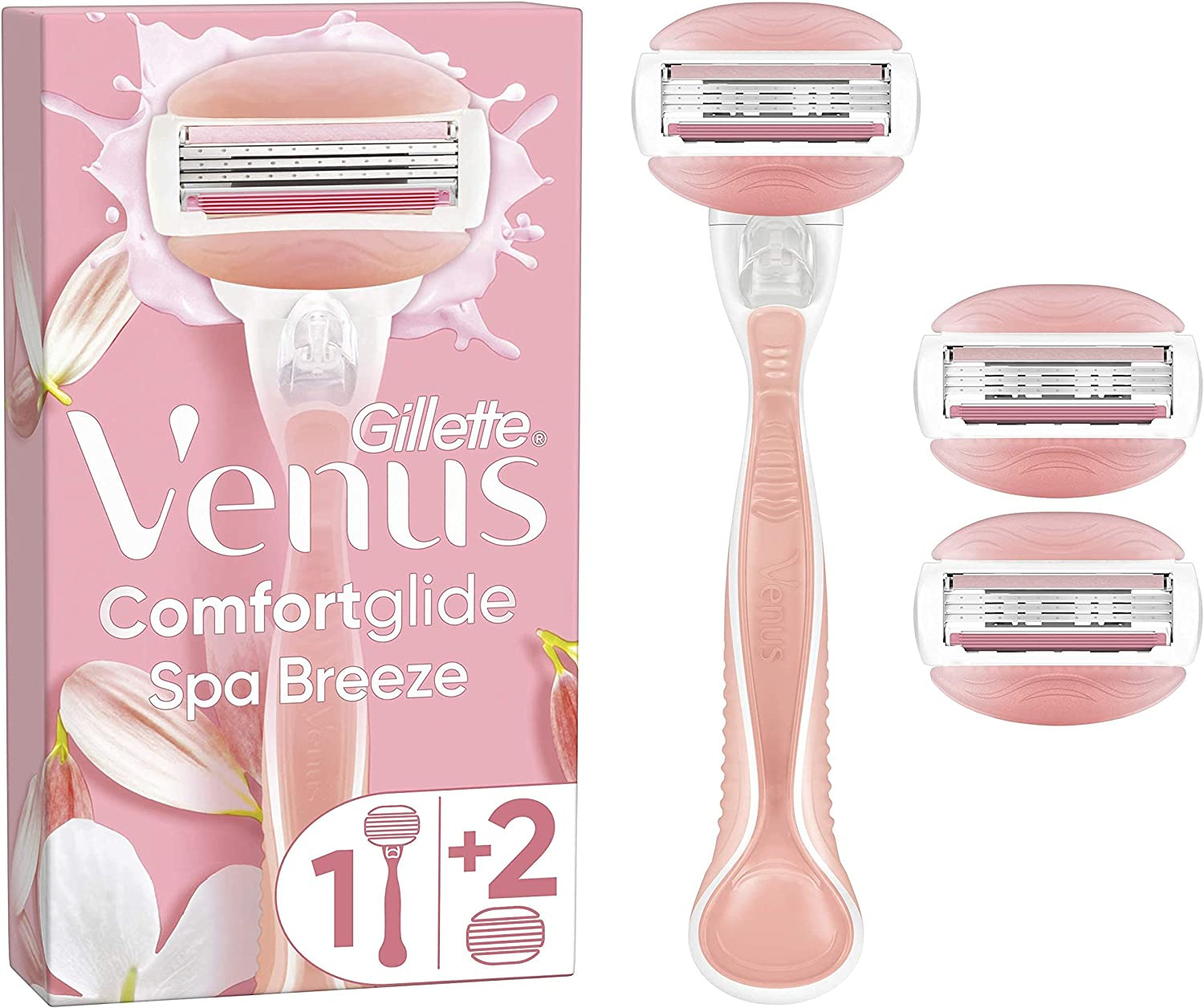 Venus ComfortGlide Spa Breeze Womens Razor Bundle