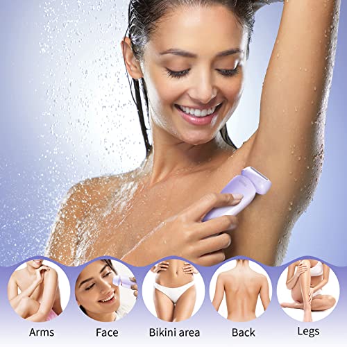 2-in-1 Electric Razor and Bikini Trimmer for Women