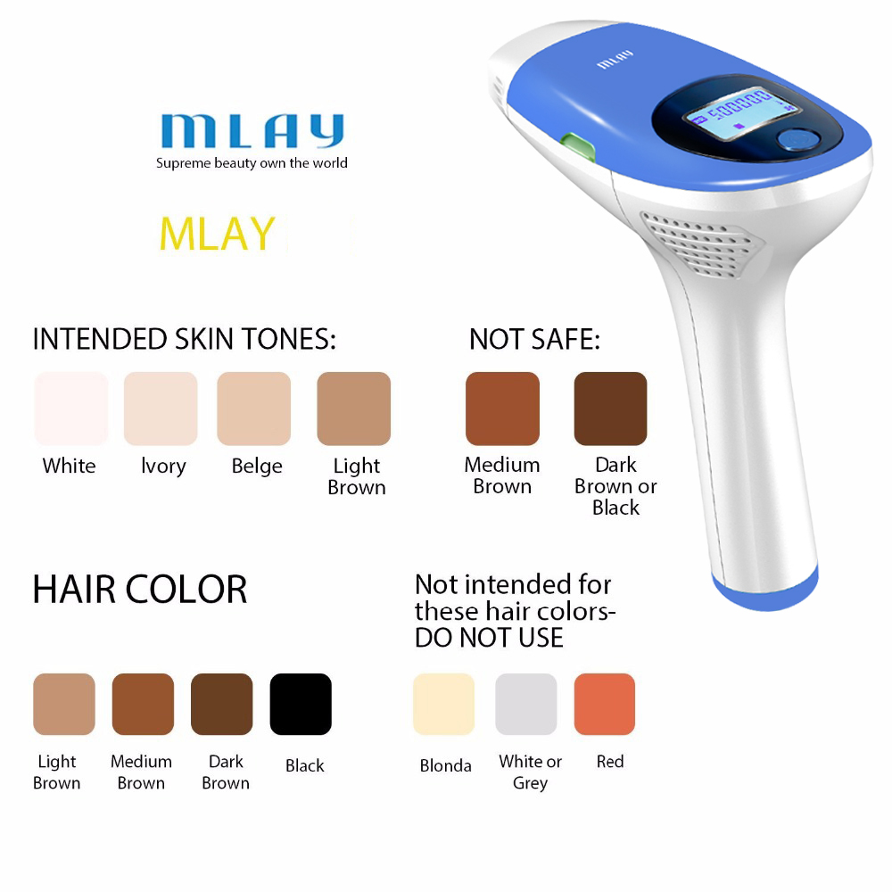 Mlay IPL Hair Removal Laser for Face and Body