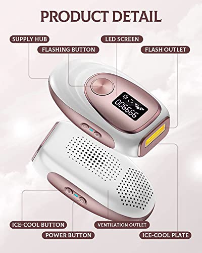 Painless IPL Hair Removal Device for All Areas