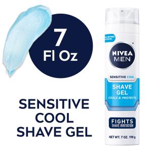 NIVEA MEN Sensitive Cooling Shave Gel, 7 Oz