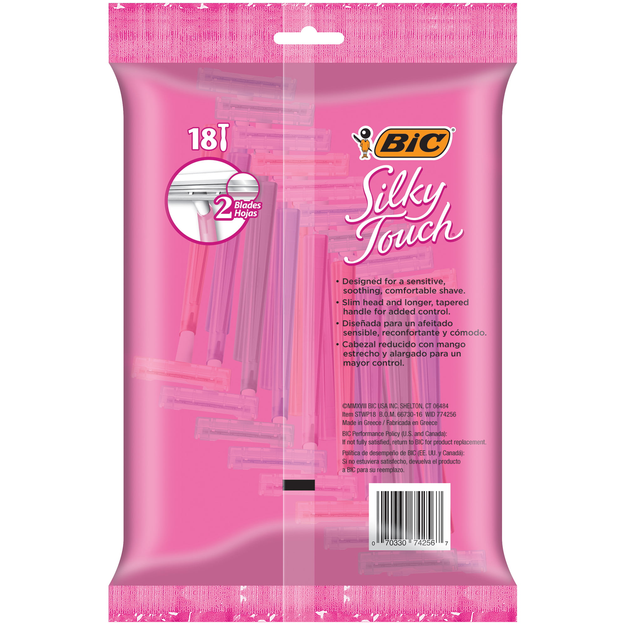 BIC Silky Touch Women's Razors, 18 Pack