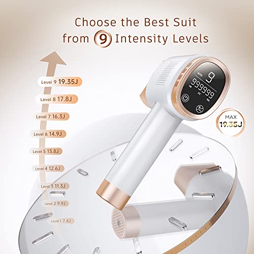 Painless IPL Hair Removal Device with 9 Levels