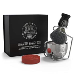 Luxury Badger Hair Shaving Brush Set for Men