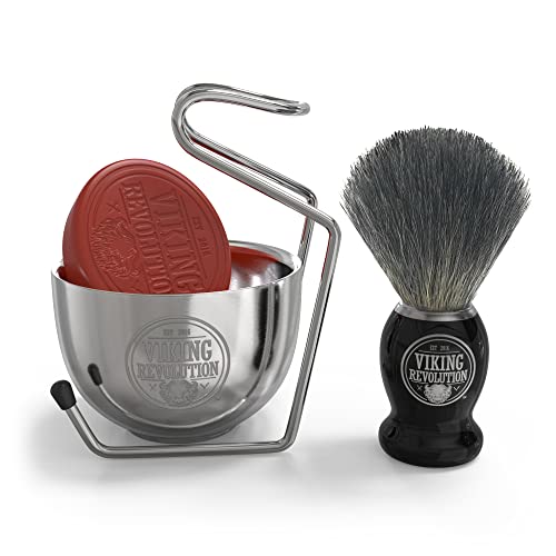 Luxury Badger Hair Shaving Brush Set for Men
