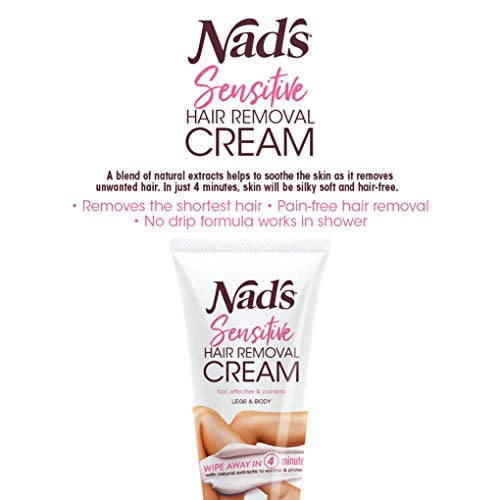 NAD'S Sensitive Hair Removal Cream, 145 ml