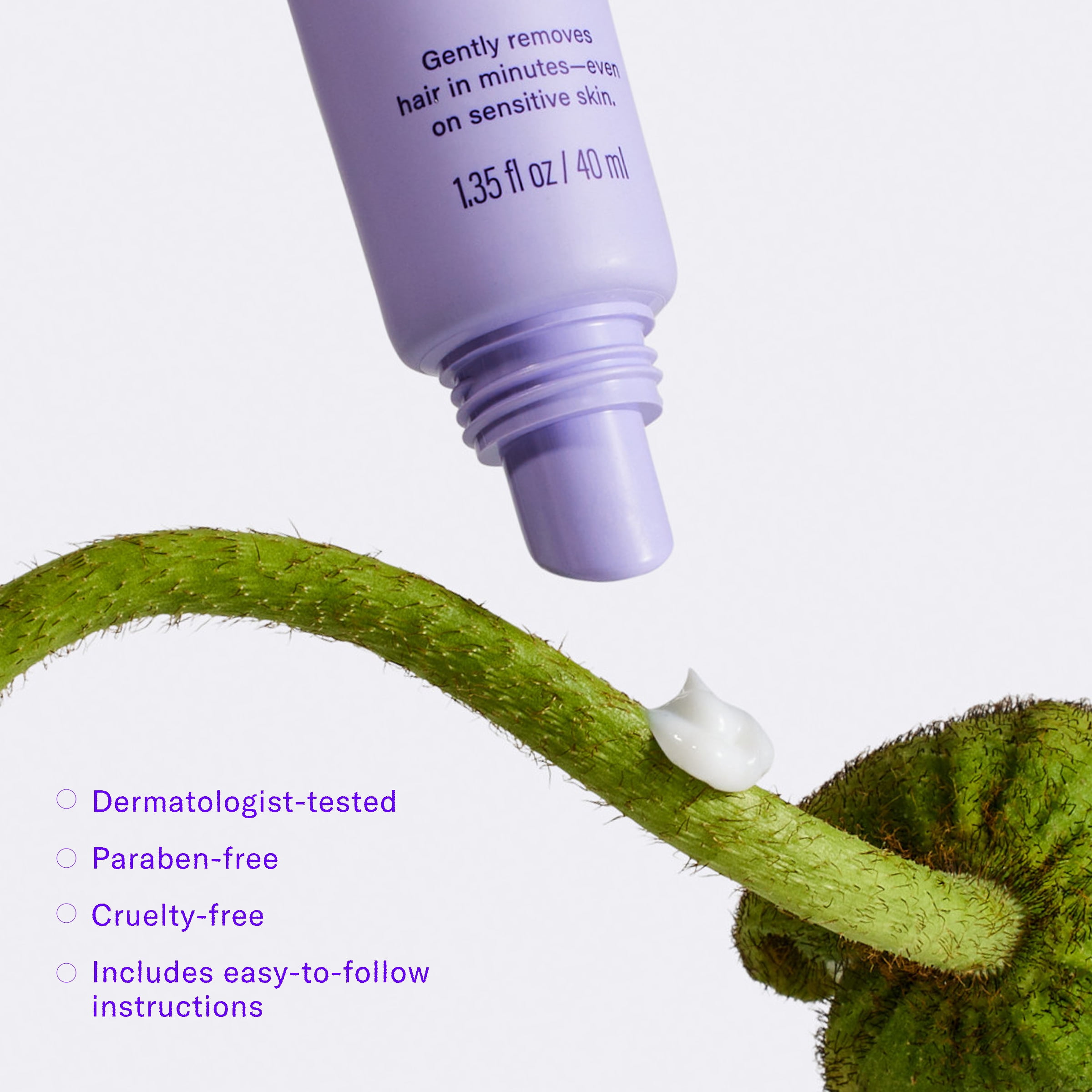 Flamingo Women's Facial Hair Removal Cream, 1.35 oz