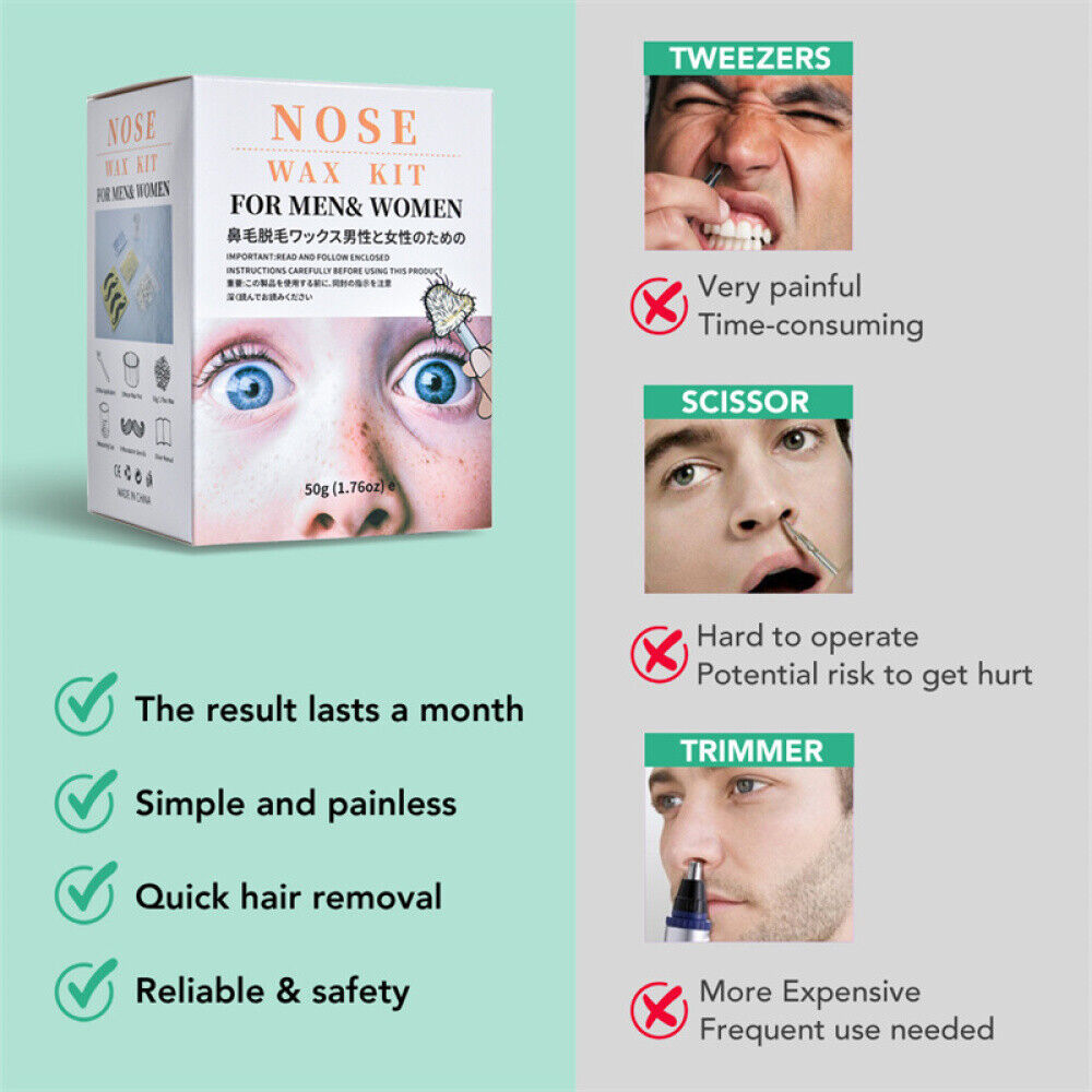 Nose and Ear Hair Removal Wax Kit