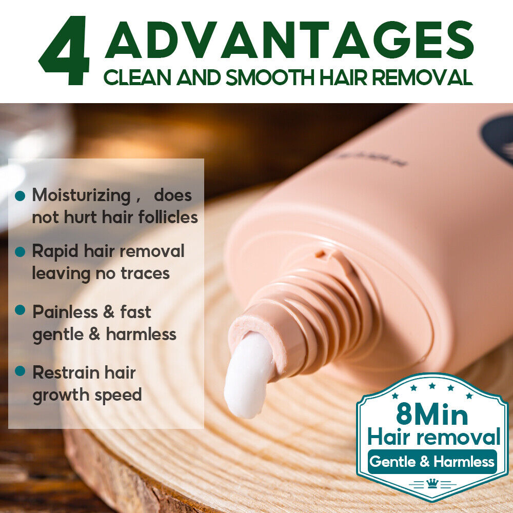 2-Pack Painless Hair Removal Cream for Sensitive Areas