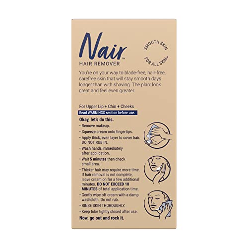 Nair Face Cream Hair Remover with Almond Oil