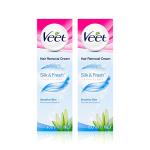 Veet Sensitive Skin Hair Removal Cream, 100 ml双 x2