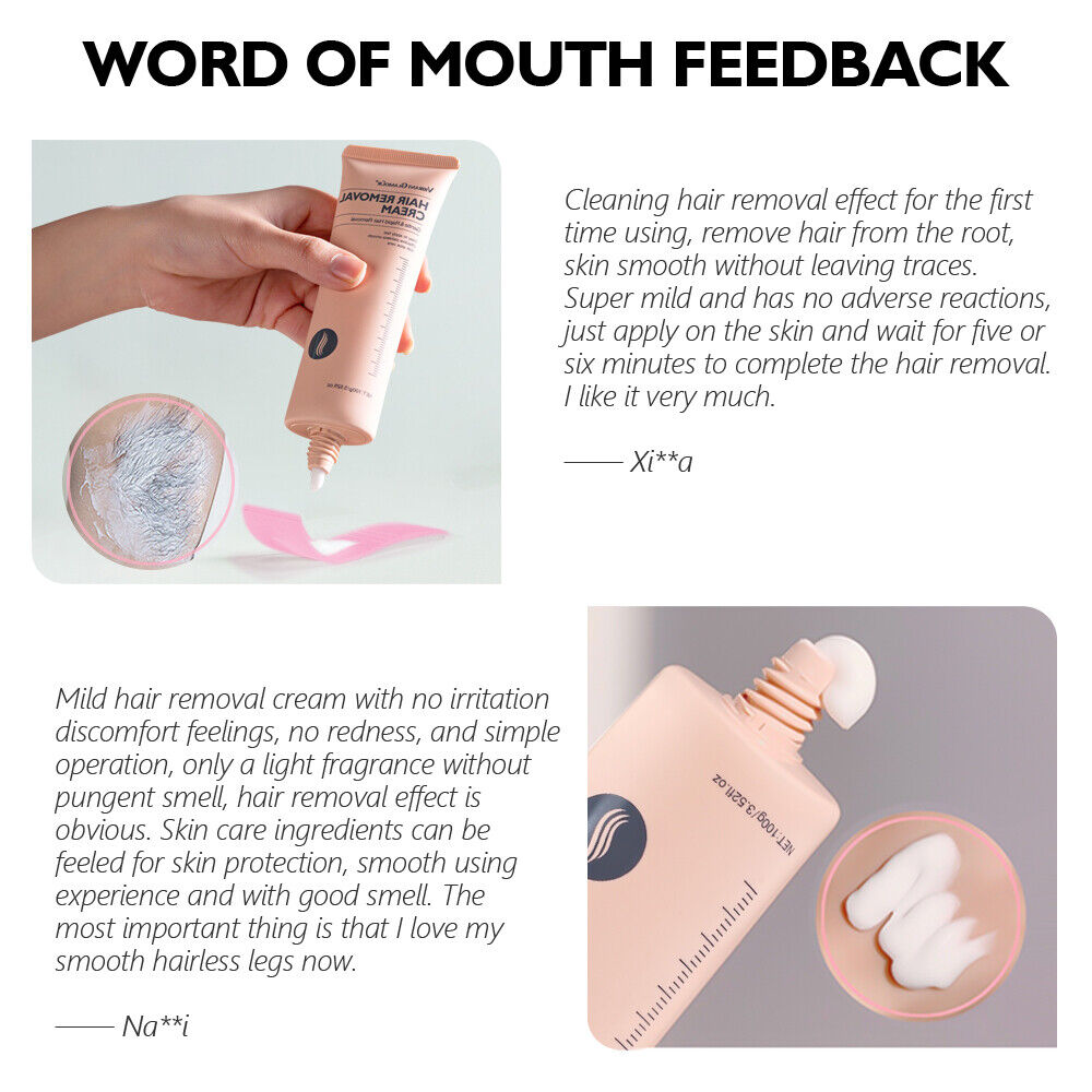 Painless Hair Removal Cream for Men and Women