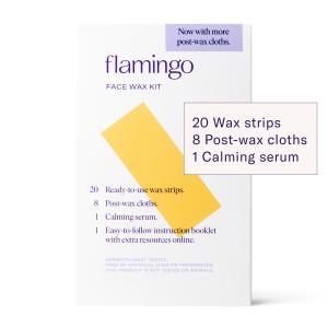 Flamingo Women's Face Wax Kit – 20 Strips