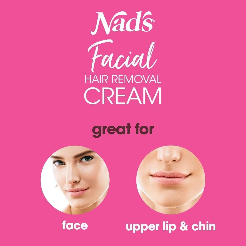 NAD's Facial Hair Removal Cream for Women, 0.99 Oz