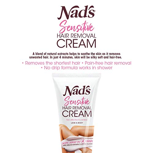 NAD'S Sensitive Hair Removal Cream, 145 ml