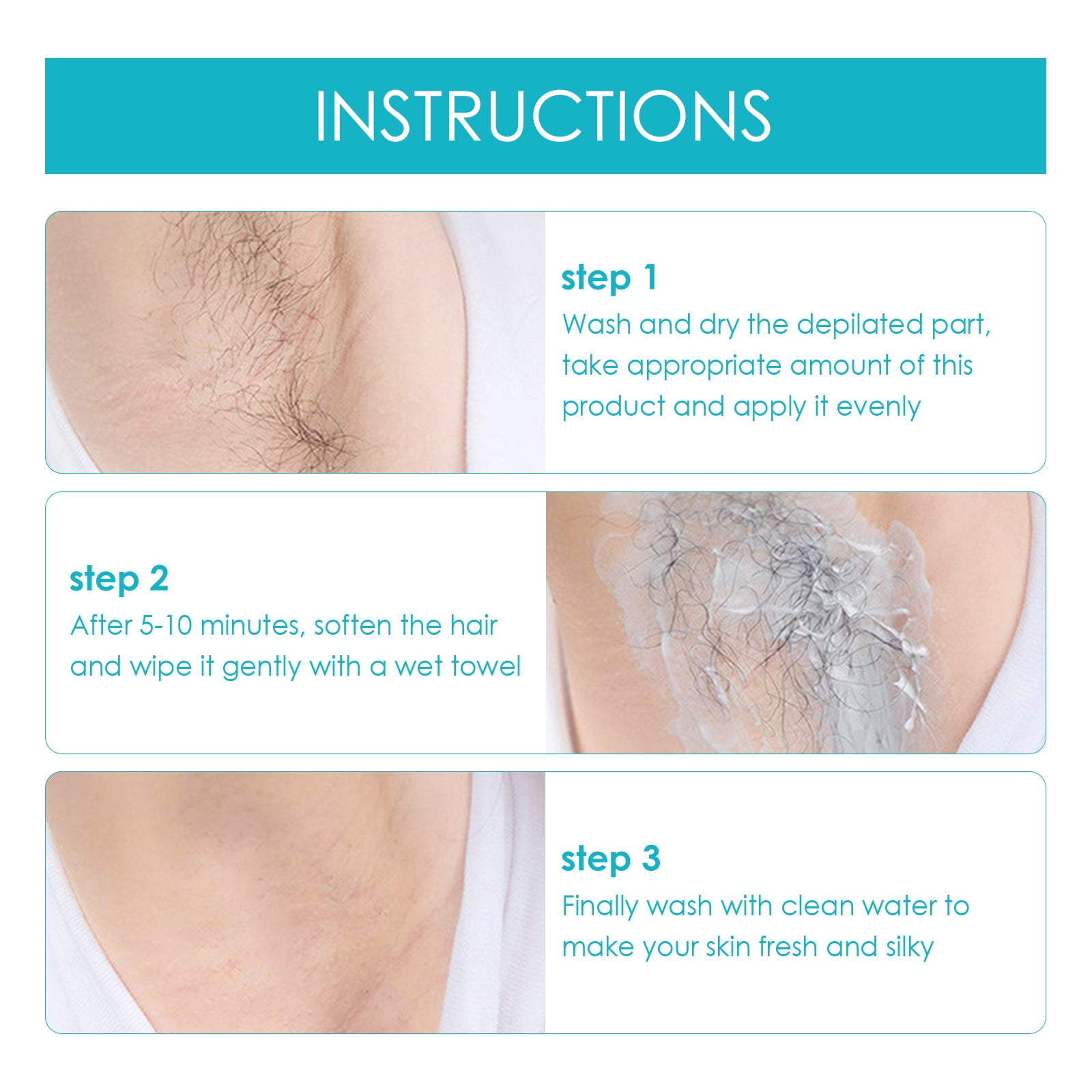 Women’s Painless Hair Removal Cream for Legs & Bikini