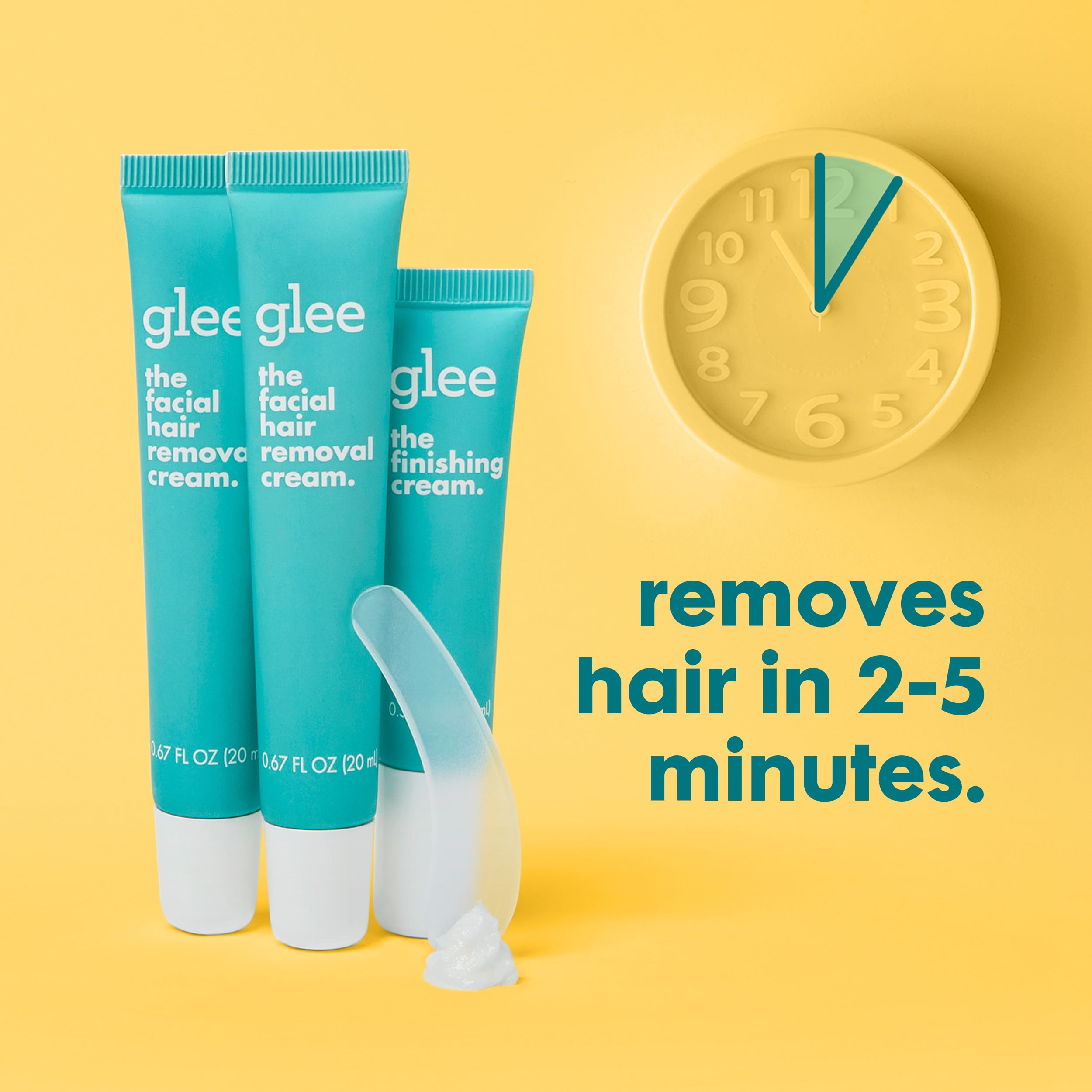 Glee Women's Facial Hair Removal Cream Kit