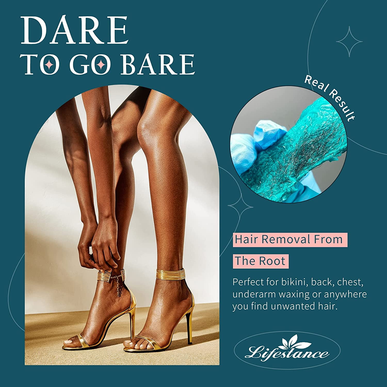 Lifestance Professional Waxing Kit for Hair Removal