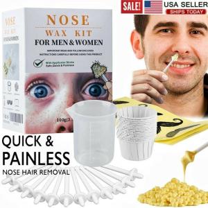 Painless Nose Hair Wax Kit for Men and Women