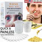 Painless Nose Hair Wax Kit for Men and Women