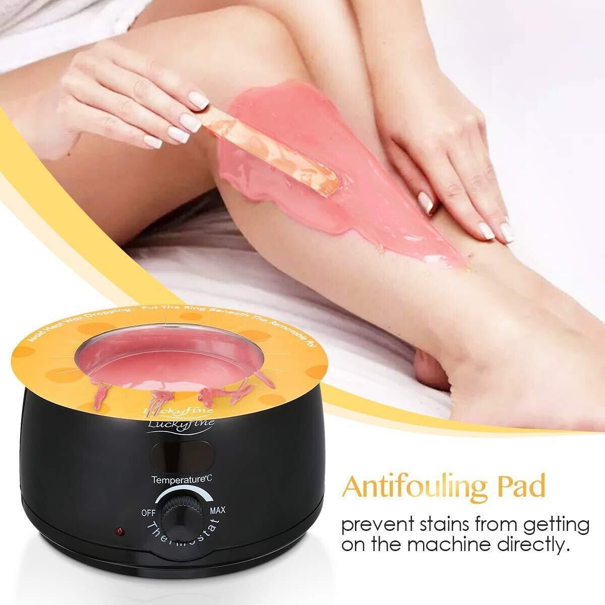 Painless Wax Warmer Kit for Home Hair Removal