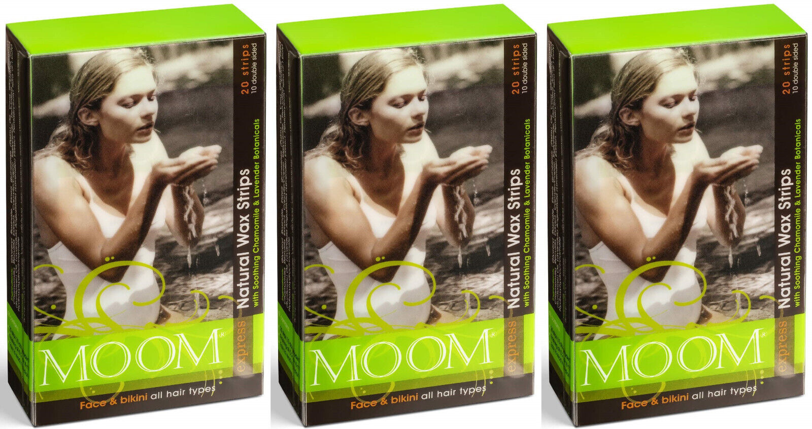 MOOM Women’s Waxing Strip Kits with Chamomile & Lavender