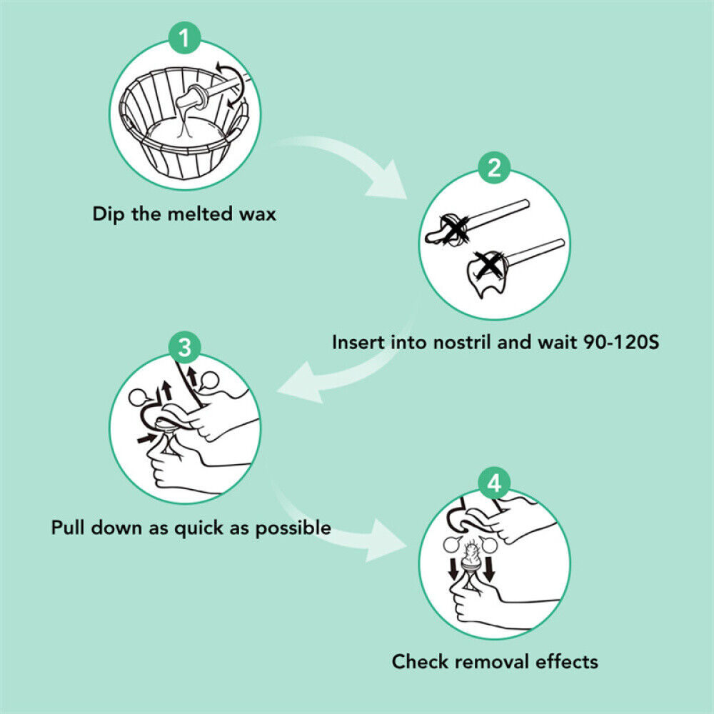 Painless Nose Hair Wax Kit for Men and Women