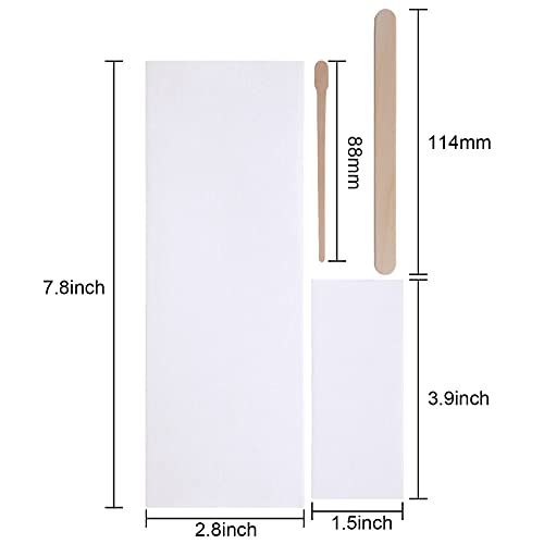 250 Wax Strips with Wooden Applicators Kit