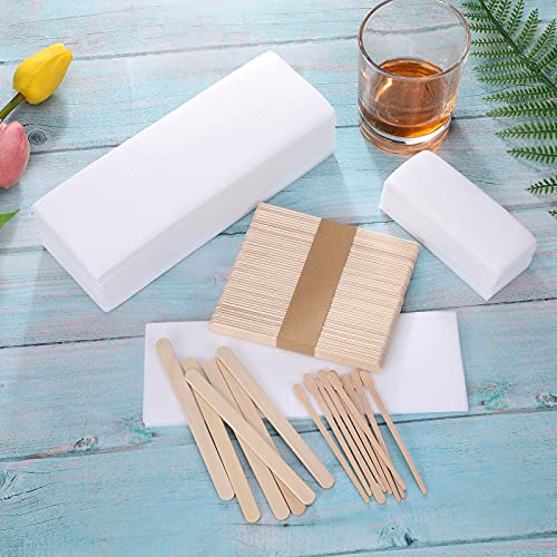 250 Wax Strips with Wooden Applicators Kit