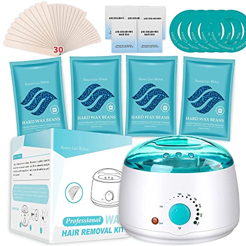 LEMONTRA Wax Warmer Kit with 4 Wax Beads