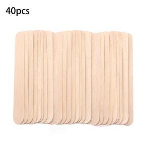 40pcs Disposable Wooden Hair Removal Wax Sticks