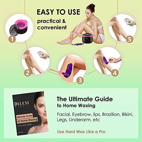 DELEXI All-in-One Waxing Kit for Beginners