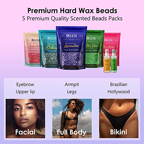 DELEXI All-in-One Waxing Kit for Beginners