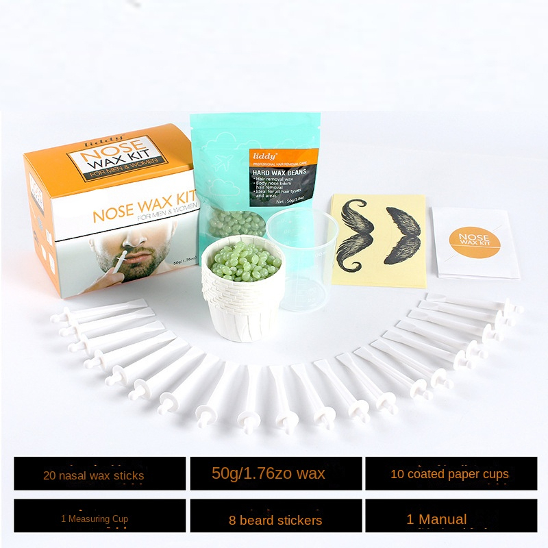Nose Hair Removal Wax Kit for Painless Grooming