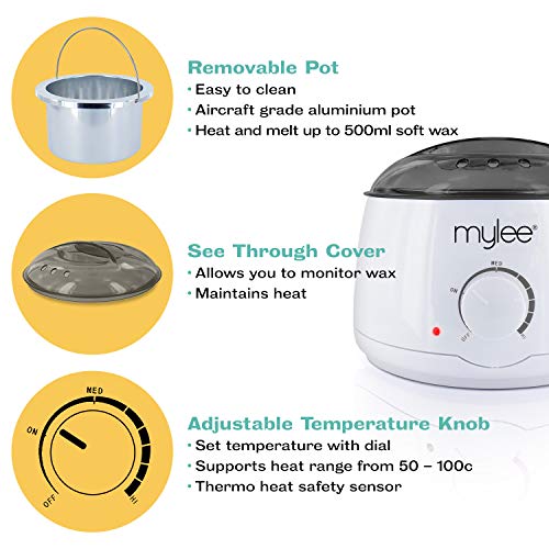 Mylee Waxing Set with Warmer and Accessories