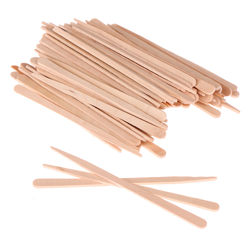 100PCS Disposable Wooden Waxing Sticks for Hair Removal