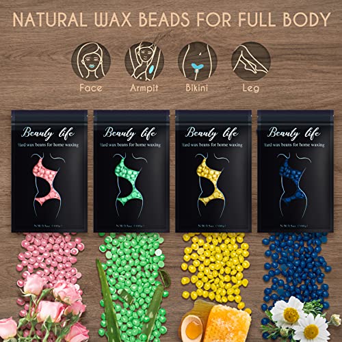 Madors Waxing Kit with Hair Removal Wax Warmer