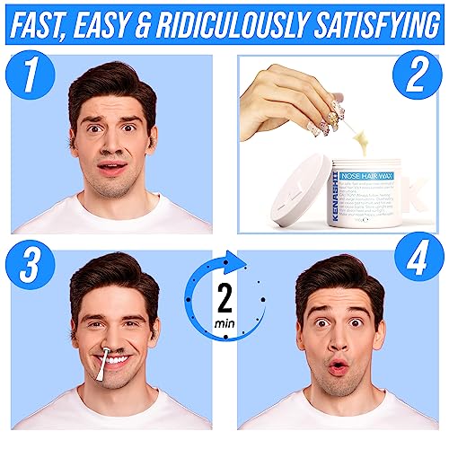 Nose Wax Kit with Applicators and Balm Wipes