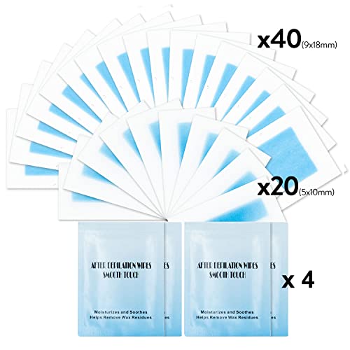 Gleebee 60 Count Wax Strips for Hair Removal