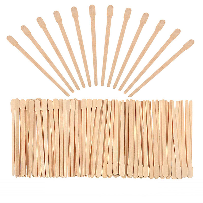 100PCS Wooden Waxing Sticks for Women