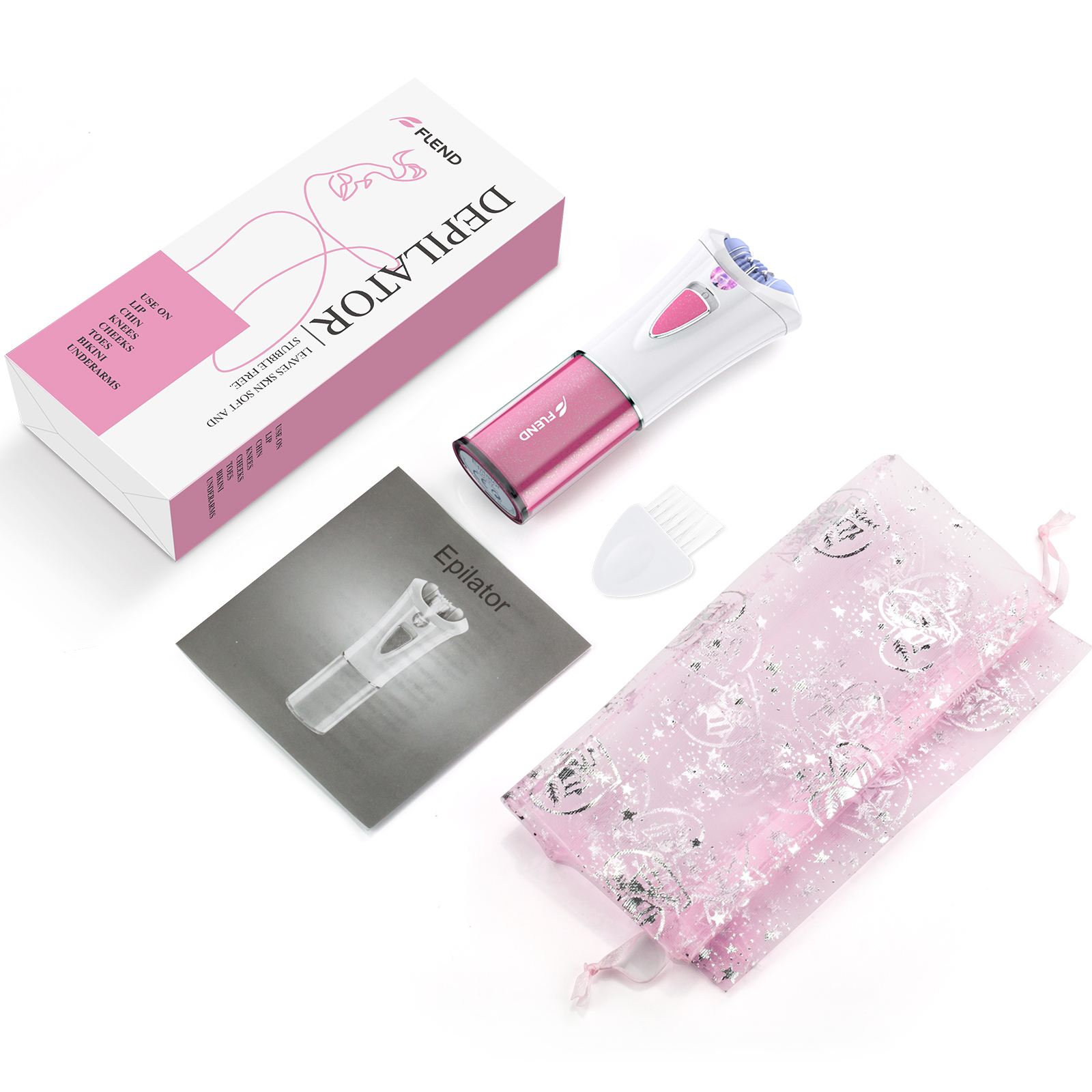 Queenmew Mini Epilator for Women with LED