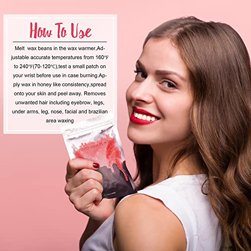 Waxing Kit with Wax Warmer and Hard Wax Beans