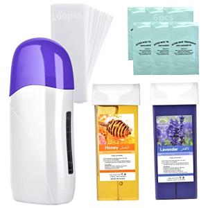 Portable Roll-On Wax Warmer Kit for Hair Removal