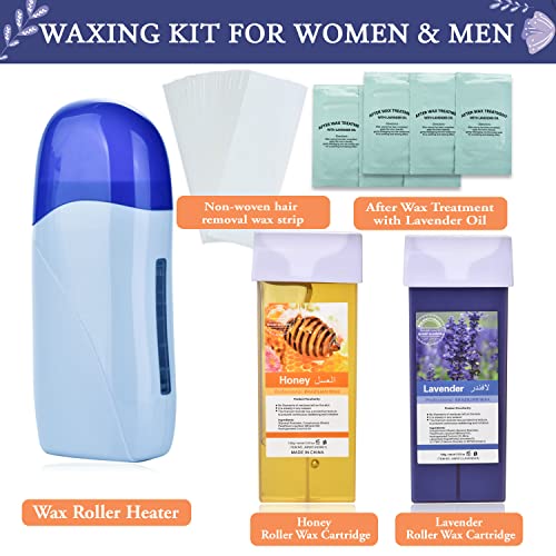 Portable Roll-On Wax Warmer Kit for Hair Removal
