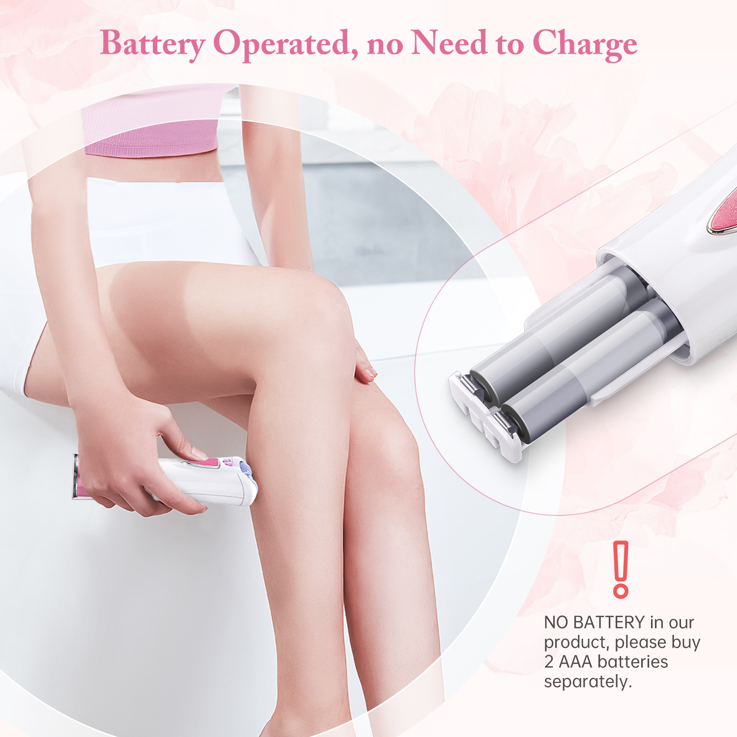 Queenmew Mini Epilator for Women with LED