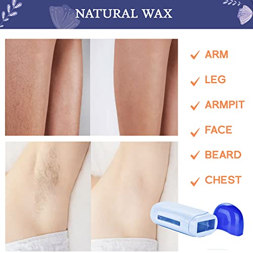 Portable Roll-On Wax Warmer Kit for Hair Removal