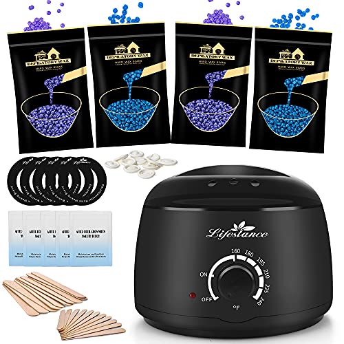 Lifestance Lavender Waxing Kit with Applicator Sticks